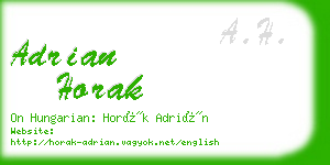 adrian horak business card
